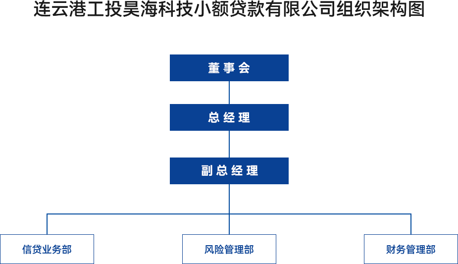 金融板塊-連云港工投昊?？萍夹☆~貸款有限公司組織架構圖